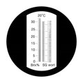 Refraktometr 0-32% Brix + 1000-1 130 ciężar właściwy z ATC