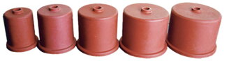 Korek gumowy nr. 6, 65 mm, z 9 mm otworem