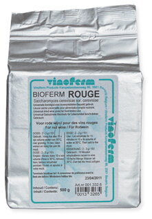 Suszone drożdże winiarskie BIOFERM ROUGE 500 g