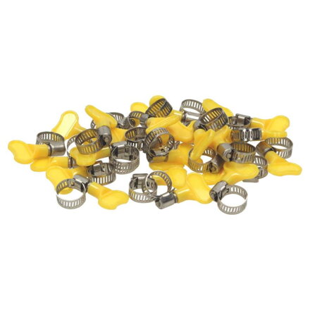 Zacisk węża z nakrętką motylkową 10 x 16 mm - 100 szt.