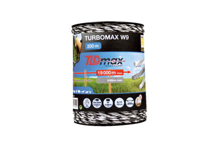 Plecionka TURBOMAX W9 TLD - 400 m