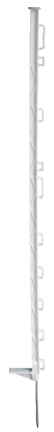 Plastikowe słupki STANDARD 104 cm - białe - 10 sztuk