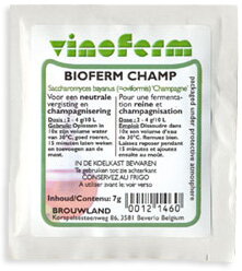 Suszone drożdże winiarskie BIOFERM CHAMP 7 g Suszone drożdże winiarskie BIOFERM CHAMP 7 g