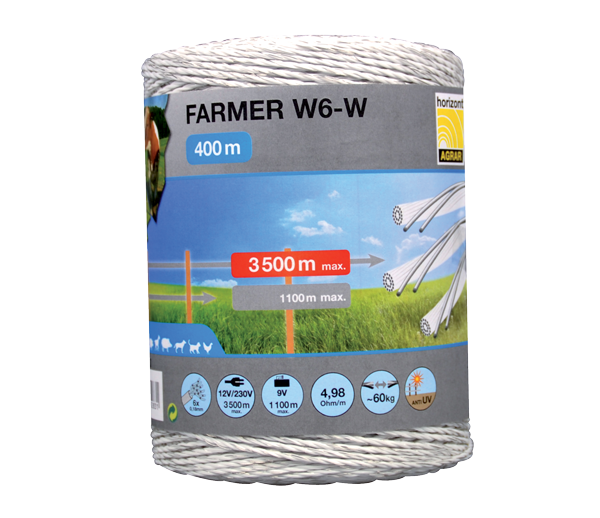 Plecionka przewodząca FARMER W6-W- 400 m (2,5 mm)