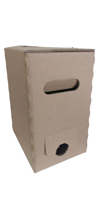 Pudełko - karton 5l, brązowe - 1szt, otwierane w rogu i na dole