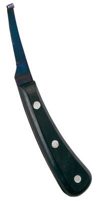 Nóż do kopyt Black Blue wąski, prawy